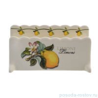 Салфетница 18 х 7,5 см &quot;Artigianato ceramico /Лимоны&quot; / 060078