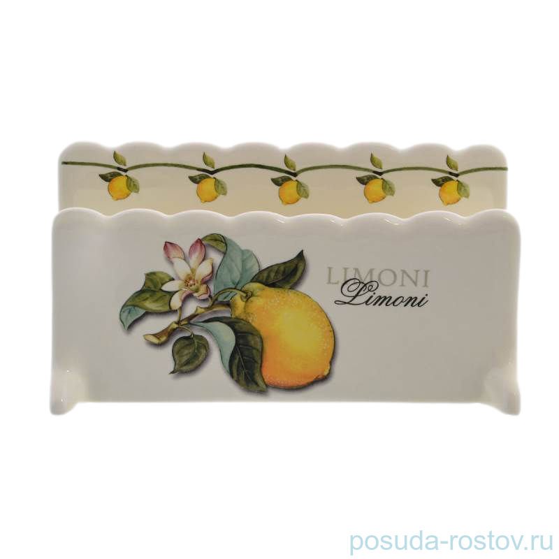 Салфетница 18 х 7,5 см "Artigianato ceramico /Лимоны" / 060078