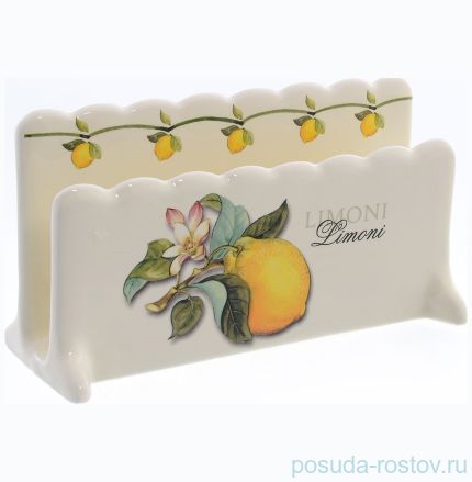 Салфетница 18 х 7,5 см &quot;Artigianato ceramico /Лимоны&quot; / 060078