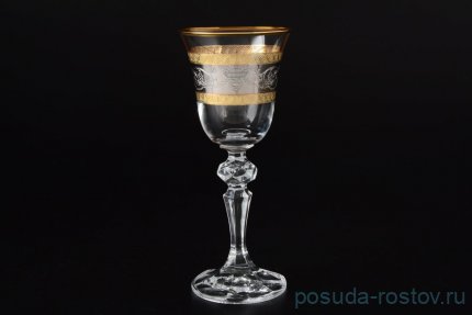 Рюмки 60 мл 6 шт &quot;Кристина /Платина с золотом&quot; / 034201