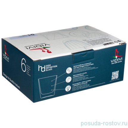 Стаканы для виски 290 мл 6 шт &quot;Dolomiti /Red&quot; / 234123