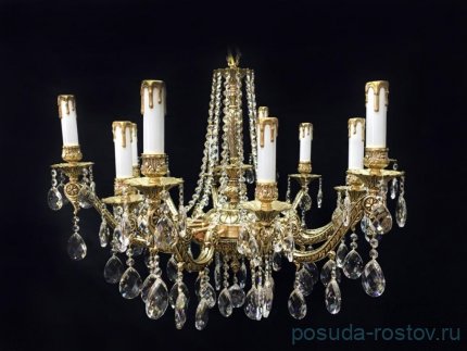 Люстра 12 рожковая золото &quot;Royal /Bohemia&quot; / 103966