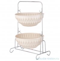 Корзина для овощей 2-х ярусная бежевая &quot;Limon&quot; / 330009