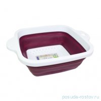 Дуршлаг 26 х 21,5 х 9,5 см складной квадратный &quot;Akordiyon&quot; / 294803