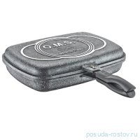 Двусторонняя сковорода-гриль 36 х 26 х 9 см см а/п покрытие серая / 295849