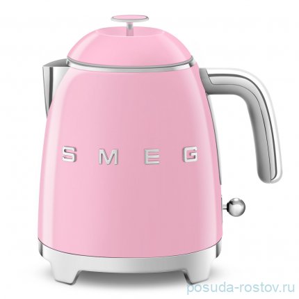 Чайник электрический 800 мл мини 1400 Вт розовый &quot;Smeg&quot;  / 251741