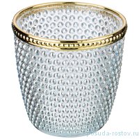 Подсвечник 9 х 9 см с металлическими элементами / 209356