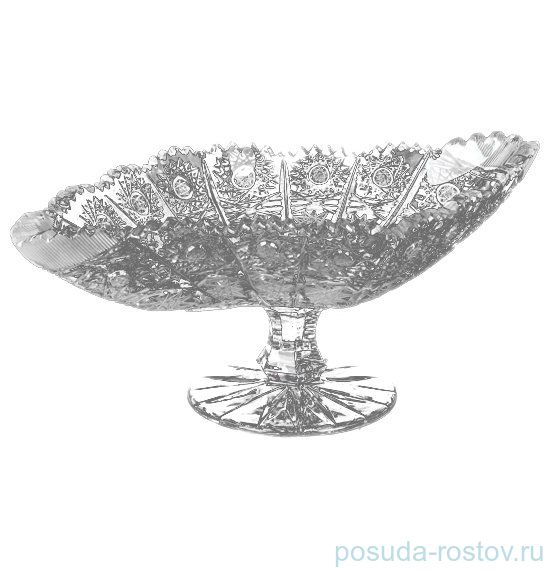 Ваза для конфет 20 см н/н "Хрусталь резной" / 006562