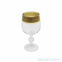 Бокалы для красного вина 230 мл 6 шт &quot;Клаудия /Матовая полоса /золото&quot; AS Crystal / 198013