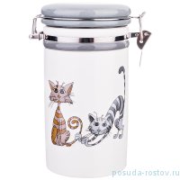 Банка для сыпучих продуктов 1 л &quot;Озорные коты&quot; / 205109