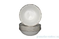 Набор салатников 13 см 6 шт &quot;Фредерика /Отводка платина&quot; / 203857