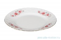 Тарелка 19 см 1 шт &quot;Рококо /577 /Серая роза /золото&quot; / 127660
