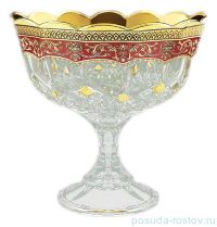 Конфетница 18 см н/н &quot;Империя Опера /Красная&quot; / 069985