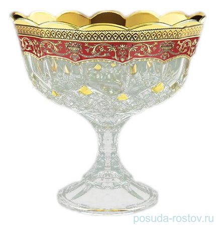 Конфетница 18 см н/н &quot;Империя Опера /Красная&quot; / 069985