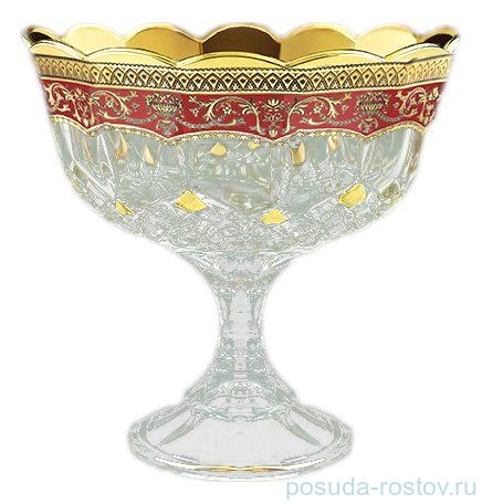 Конфетница 18 см н/н "Империя Опера /Красная" / 069985