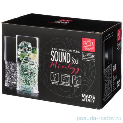 Стаканы для воды 350 мл 6 шт &quot;Sound Soul /Без декора&quot; / 155117