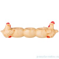 Подставка для яиц 30 х 6 х 8,5 см &quot;PRIMAVERA /Куры&quot; / 220756