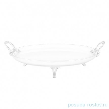 Блюдо 29 см круглое н/н с ручками &quot;Zamak /серебро&quot; / 346982