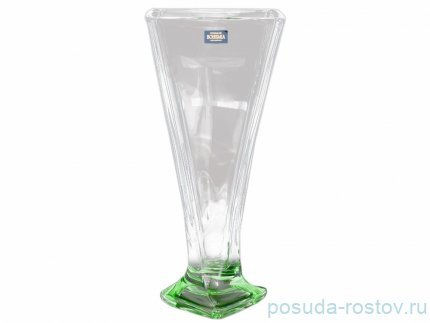 Ваза для цветов 28 см н/н &quot;Квадро /Зелёное дно&quot;  / 080385