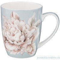 Кружка 420 мл голубая &quot;white flower&quot; / 227344