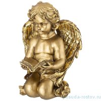 Фигурка 38 см &quot;Ангел с книгой&quot; /бронза с позолотой / 273606