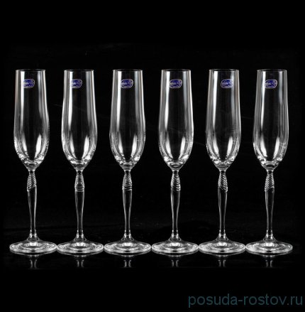 Бокалы для шампанского 195 мл 6 шт &quot;Кейра /Без декора&quot; / 136675