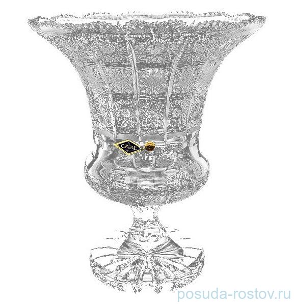 Ваза для цветов 30 см н/н "Хрусталь резной" / 098991