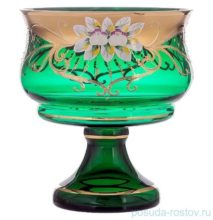 Ваза для конфет 17 см н/н &quot;Лепка зелёная&quot;  / 059556