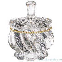 Банка для мёда/икры 140 мл 8,5 х 11 см &quot;MUZA /Стразы&quot; / 231569