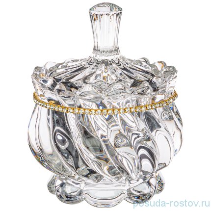 Банка для мёда/икры 140 мл 8,5 х 11 см &quot;MUZA /Стразы&quot; / 231569