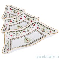 Менажница 24 х 24 х 5 см 3-х секционная &quot;Christmas Collection&quot; / 192396