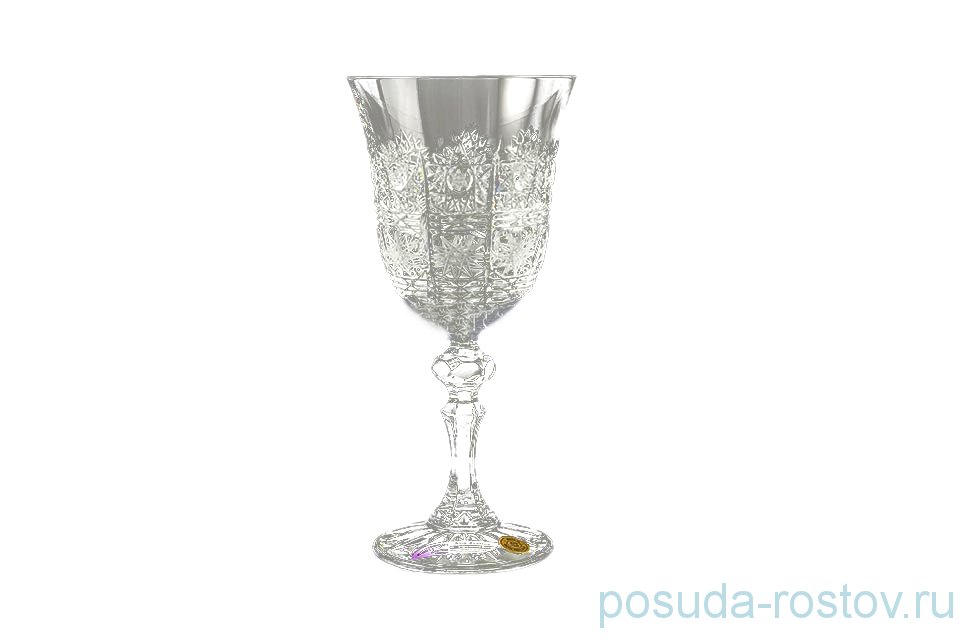 Бокалы для красного вина 220 мл 6 шт "Ales Zverina /Лаура /Хрусталь резной" / 150669