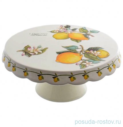 Тортница 32 см н/н &quot;Artigianato ceramico /Лимоны&quot; / 156763