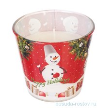 Свеча 7 х 8 см &quot;Happy holidays&quot; (аромат ванили) / 211918