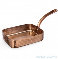 Сковородка 14 x 10 x 3.5  см прямоугольная мини с одной ручкой для подачи &quot;Hammered&quot; / 370432
