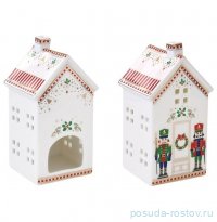 Подсвечник 6,5 х 6,5 х 14,5 см Домик &quot;Щелкунчик&quot; (подарочная упаковка) / 334926
