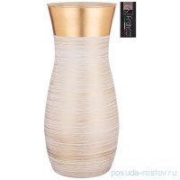 Ваза для цветов 37 см &quot;Claudia julia gold white&quot; / 288724