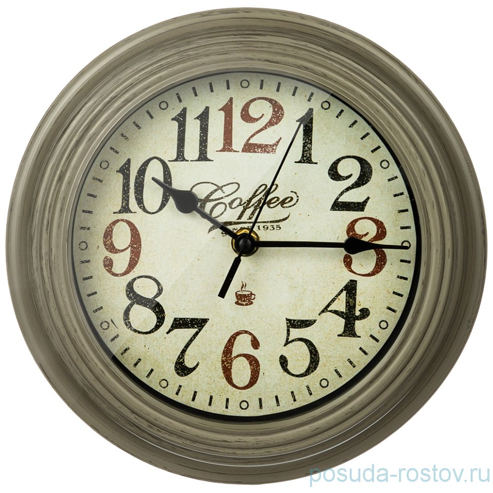 Часы настенные 22,8 х 22,8 х 4,6 см "COFFEE" / 268845