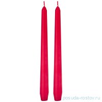 Свечи конические 2,1 х 25 см 2 шт /красные / 288242