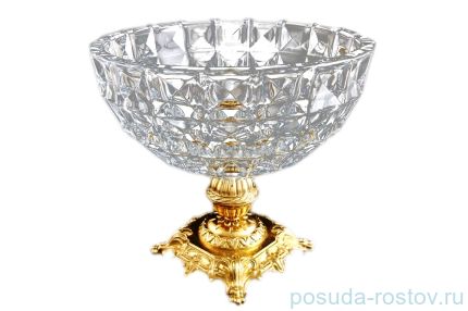 Ваза для фруктов 28 см н/н бронза &quot;Диаманд /Без декора&quot; h-26 см / 097700