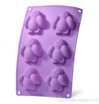 Форма для выпечки 6 кексов 27,5 x 17,5 x 2,8 см &quot;Пингвины&quot; / 257905