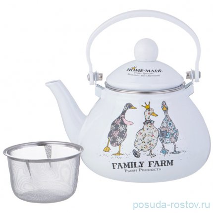 Чайник 1,3 л эмалированный &quot;Family farm&quot; / 354376