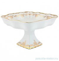 Салатник 23 см квадратный н/н &quot;Корона /Золотой узор /отводка золото&quot; / 227805