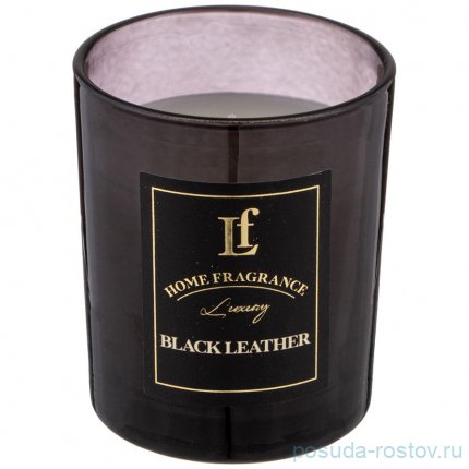 Свеча ароматизированная в стакане 6 х 7,5 см &quot;Black leather&quot; / 348305