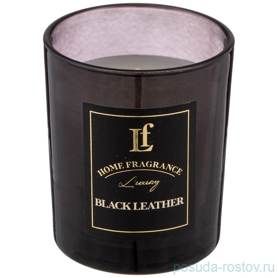 Свеча ароматизированная в стакане 6 х 7,5 см "Black leather" / 348305