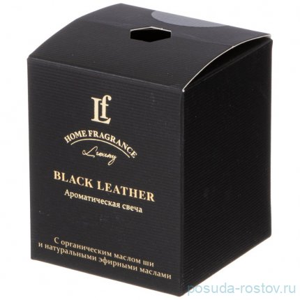 Свеча ароматизированная в стакане 6 х 7,5 см &quot;Black leather&quot; / 348305