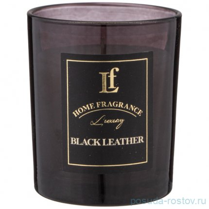 Свеча ароматизированная в стакане 6 х 7,5 см &quot;Black leather&quot; / 348305