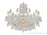 Люстра 6 рожковая золотые плафоны &quot;Биджов&quot; h-47 см, d-58 см, вес 6,5 кг / 026280