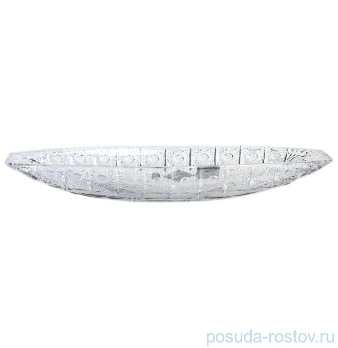 Блюдо 36 см овальное "A.Crystal /Хрусталь резной" / 139180