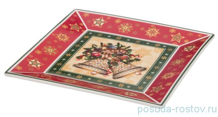 Блюдо 22 х 22 см &quot;christmas collection /колокольчики&quot; / 206123